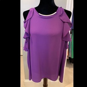 Violet Cold Shoulder Micheal Kira Top